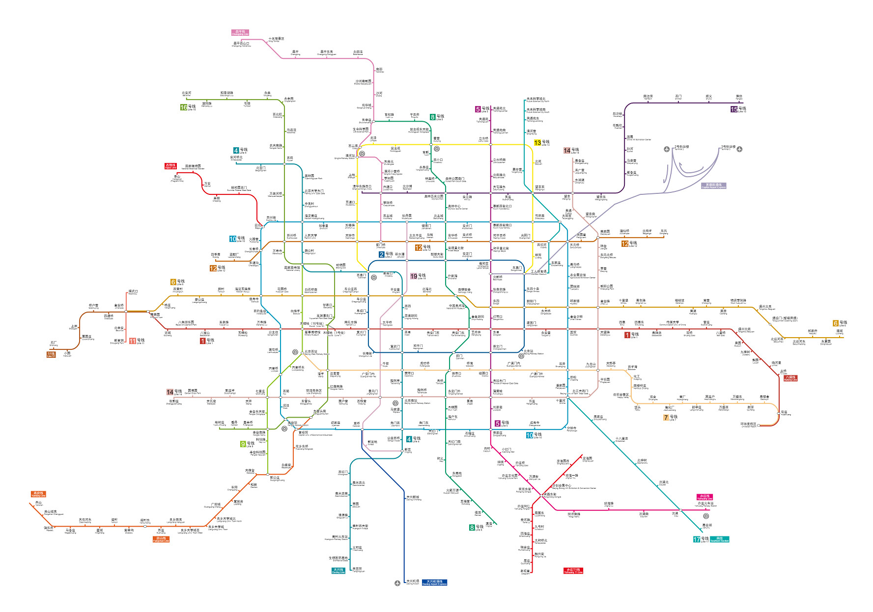 北京地铁最新线路图，探索城市脉络的便捷指南